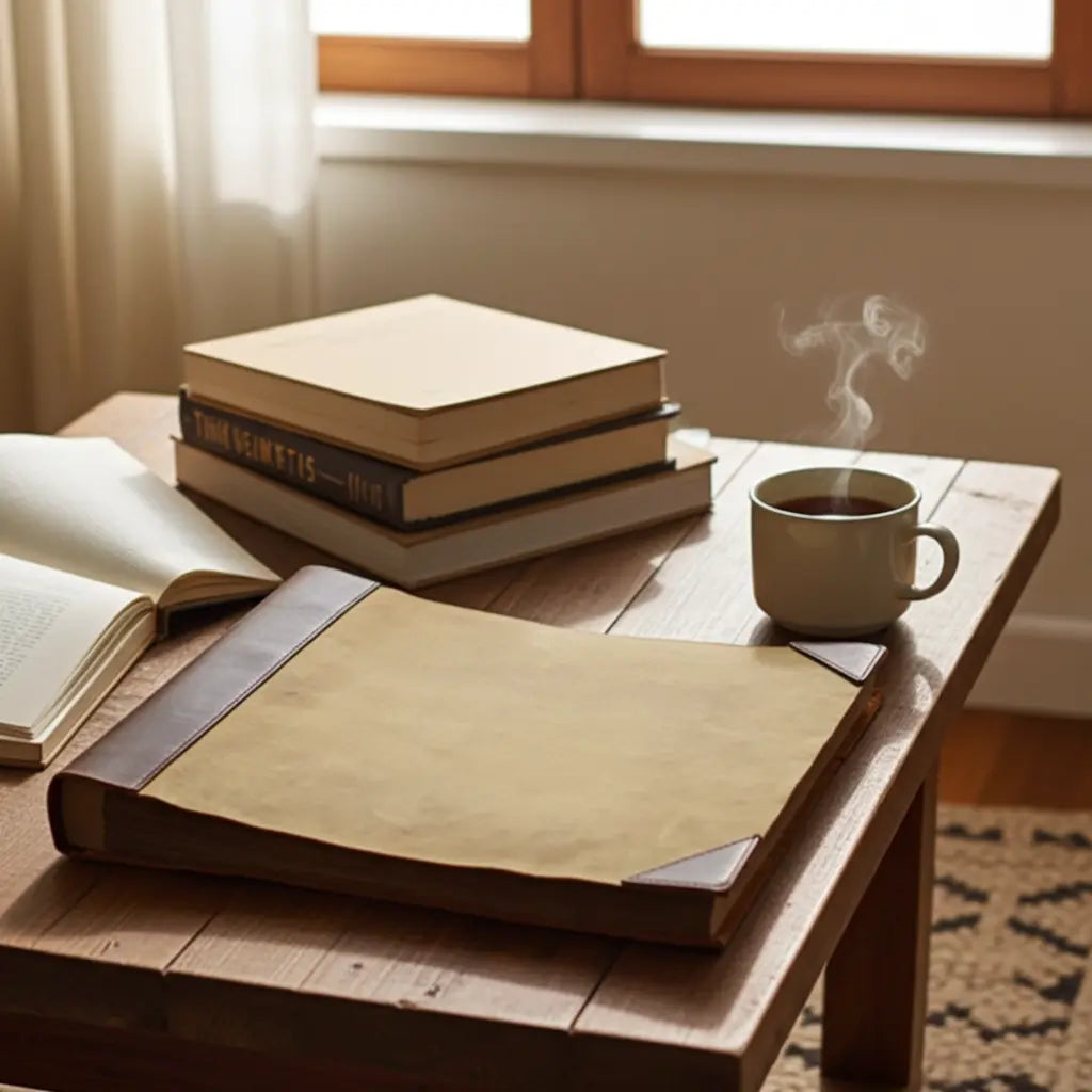 Vintage Άλμπουμ GLOBETROTTER | Χειροποίητο από Γνήσιο Δέρμα Phos & Gaia