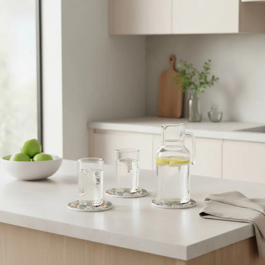 Σετ Σουβέρ ELDORADO | Με Φλοράλ Διακοσμητικό Σχέδιο (4 τμχ) Phos & Gaia