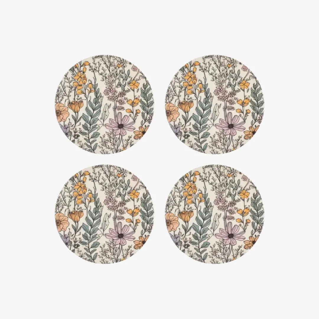 Σετ Σουβέρ ELDORADO | Με Φλοράλ Διακοσμητικό Σχέδιο (4 τμχ) Phos & Gaia