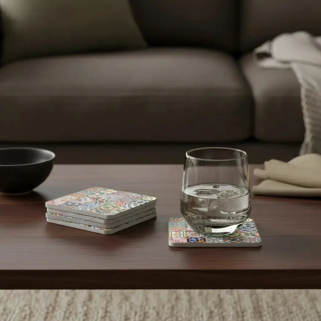 Σετ Σουβέρ Tiles | Διπλής Όψης με Μεσογειακά Μοτίβα (6 τμχ) Phos & Gaia