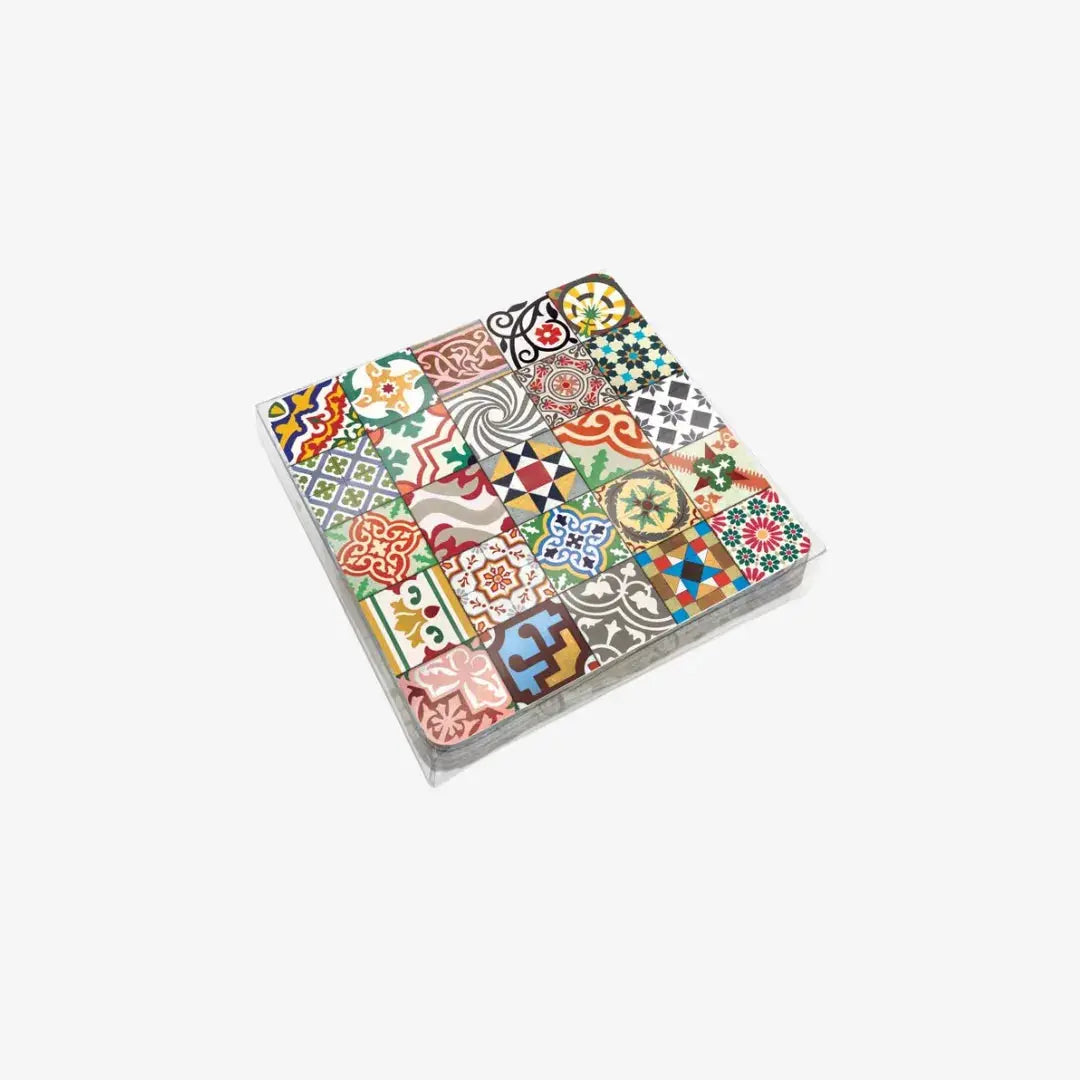 Σετ Σουβέρ Tiles | Διπλής Όψης με Μεσογειακά Μοτίβα (6 τμχ) Phos & Gaia