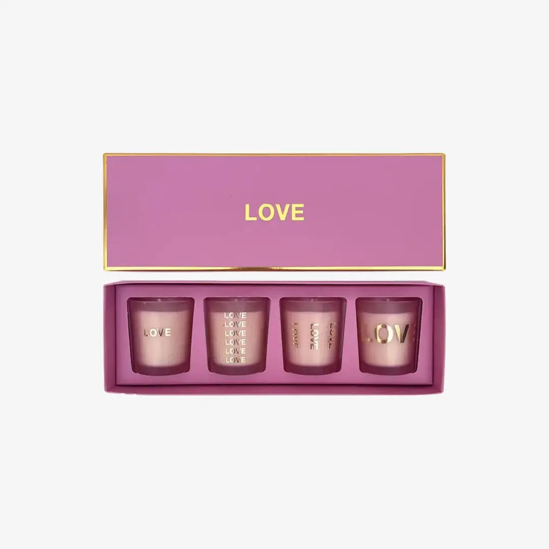 Αρωματικά Κεριά Love | Σε Συσκευασία Δώρου (4 τμχ) Phos & Gaia