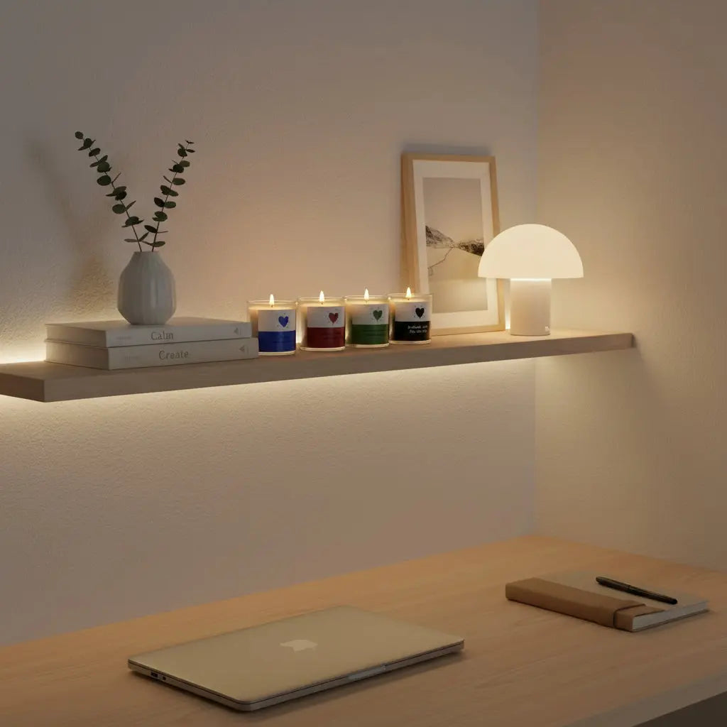 Αρωματικά Κεριά Romantic Evening | Σε Γυάλινα Δοχεία (4 τμχ) Phos & Gaia