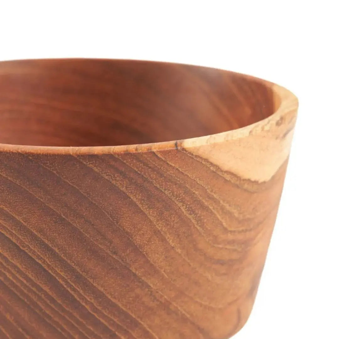Μπολ Popcorn | Χειροποίητο από Ξύλο Teak Phos & Gaia
