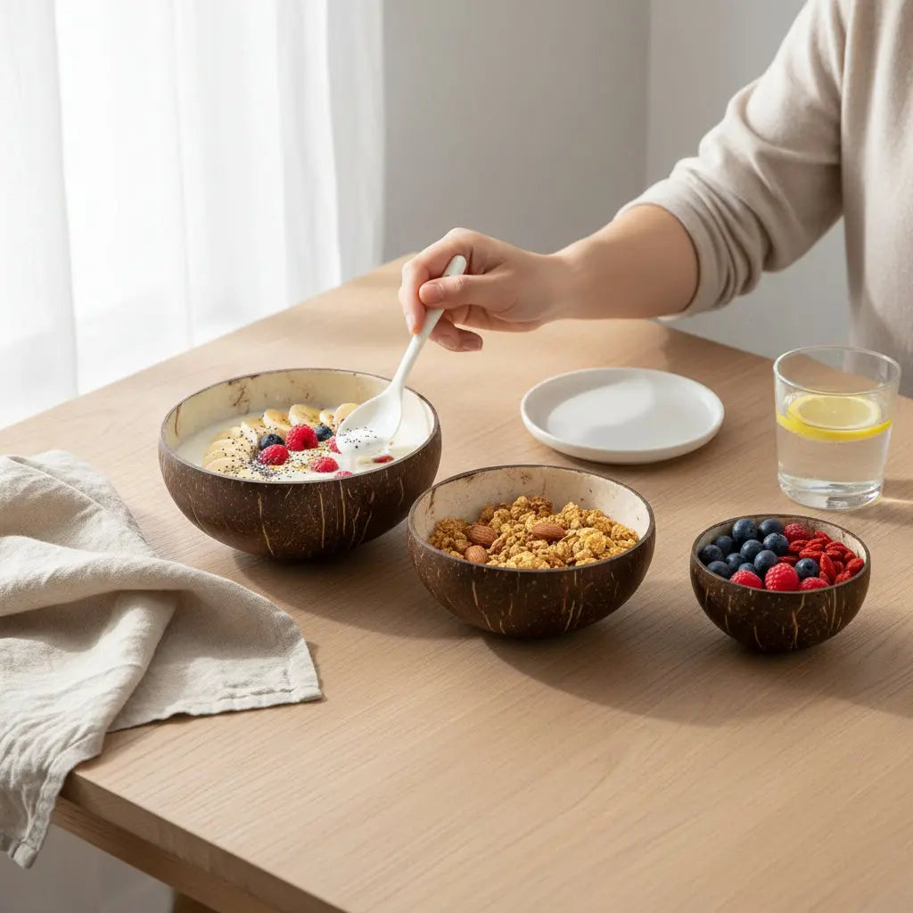 Σετ Μπολ Mali | Από Φυσική Καρύδα (3 τμχ) Phos & Gaia