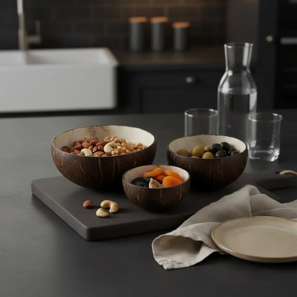 Σετ Μπολ Mali | Από Φυσική Καρύδα (3 τμχ) Phos & Gaia