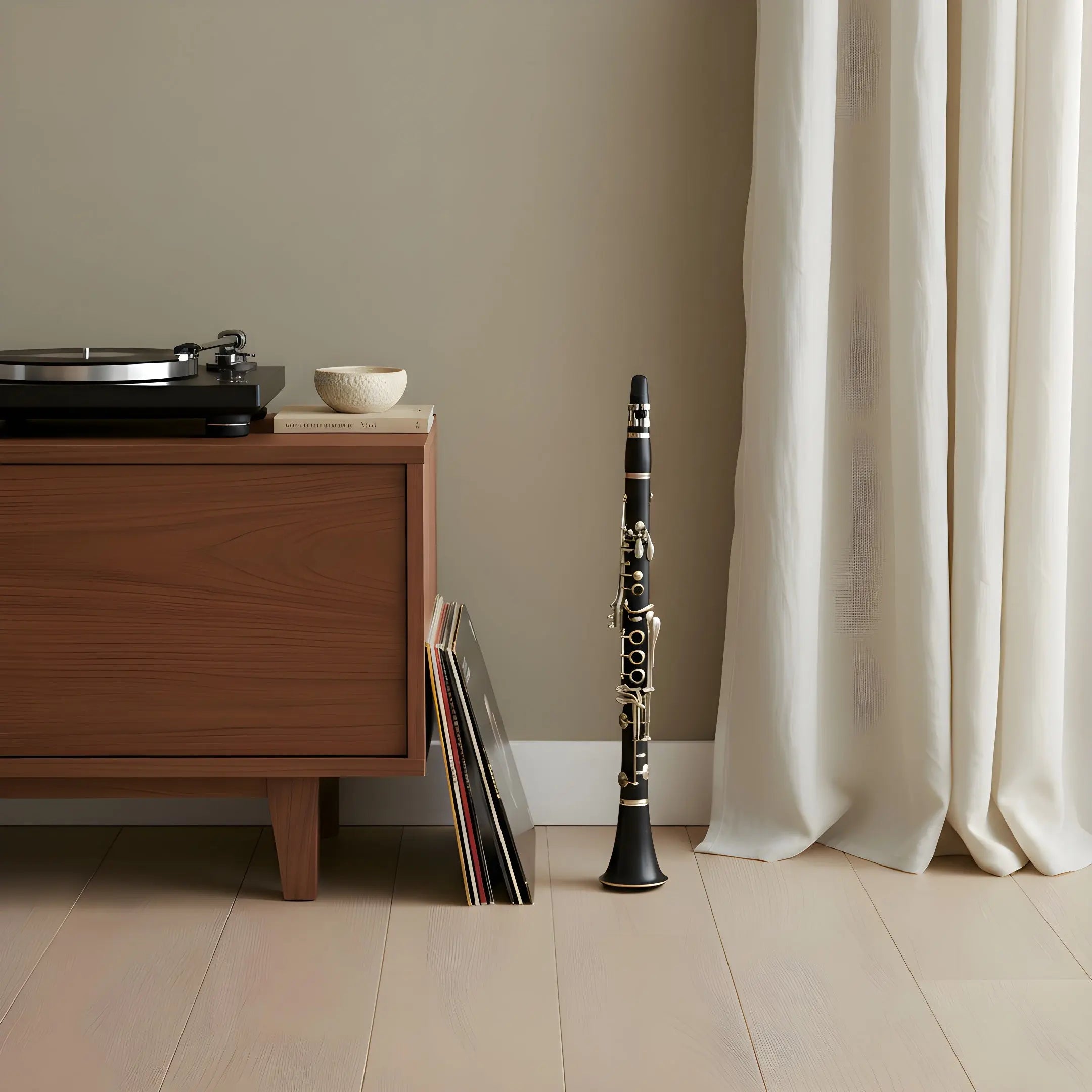 Διακοσμητικό Κλαρινέτο | Ξύλινο Με Ρεαλιστικές Λεπτομέρειες Phos & Gaia