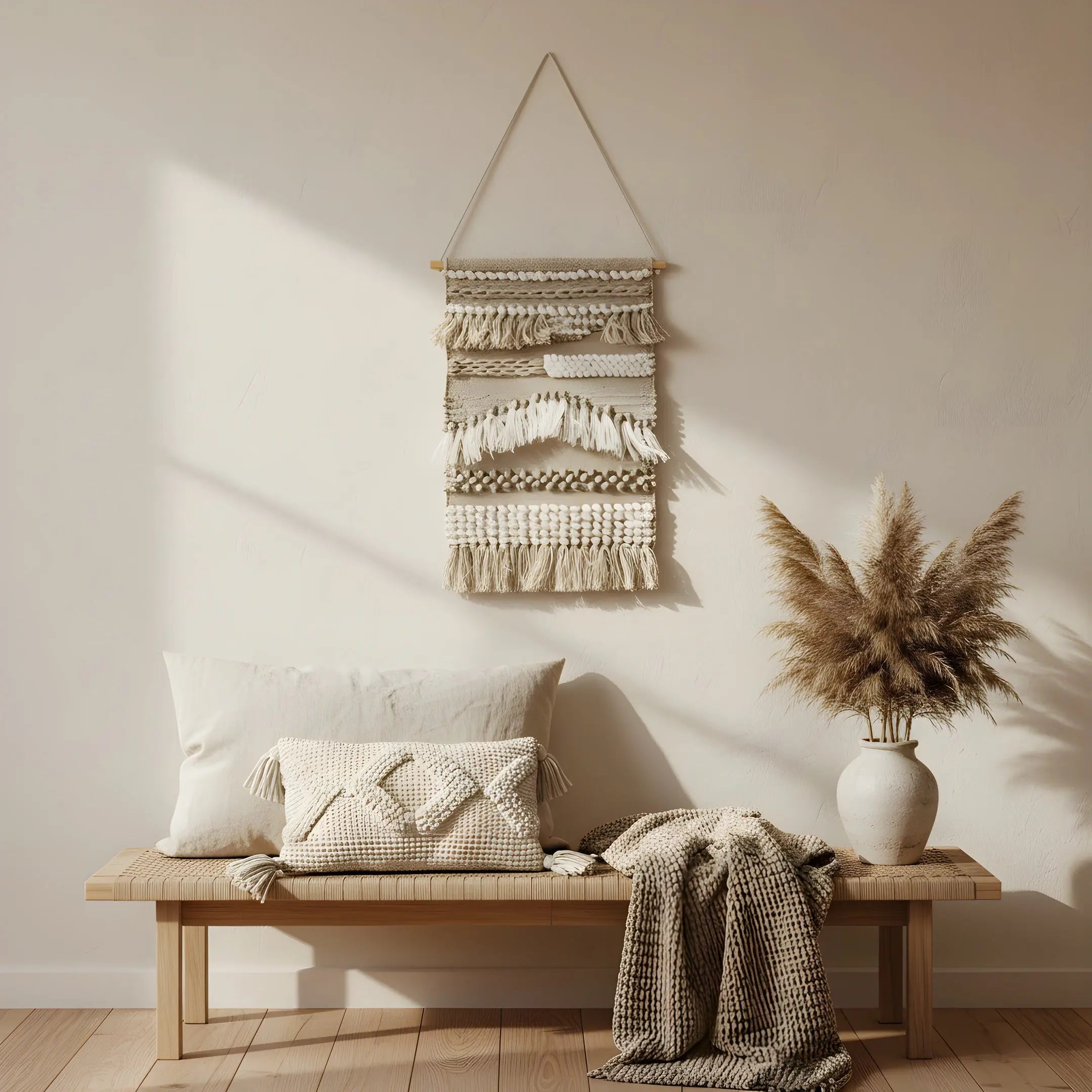 Διακοσμητικό Τοίχου MINNA | Χειροποίητο από Μαλλί & Βαμβάκι Phos & Gaia