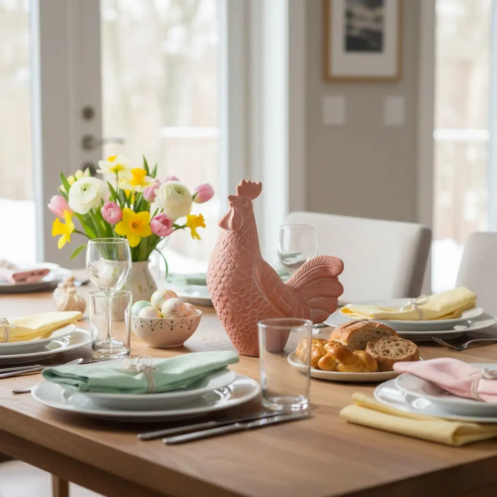 Διακοσμητικός Πετεινός HENNY | Με Ανάγλυφη Υφή Phos & Gaia