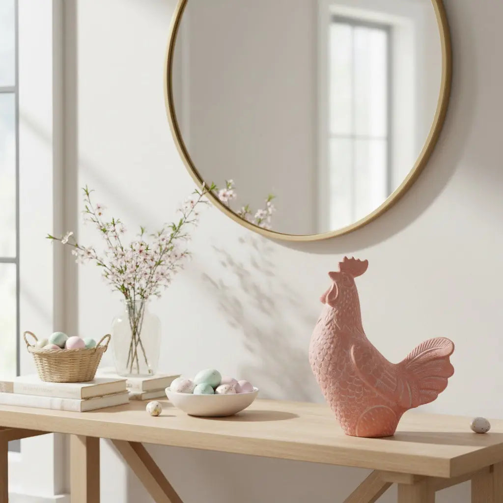 Διακοσμητικός Πετεινός HENNY | Με Ανάγλυφη Υφή Phos & Gaia