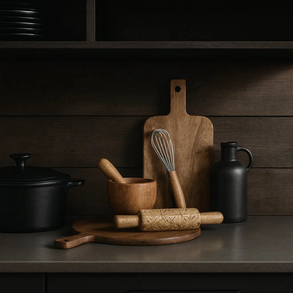 Διακοσμητικός Πλάστης NICO | Ξύλινος με Ανάγλυφο Σχέδιο Phos & Gaia