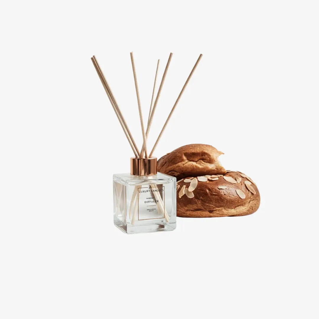 Αρωματικό χώρου Tsoureki diffuser με μπαμπού sticks και νότες μαστίχας - Phos & Gaia
