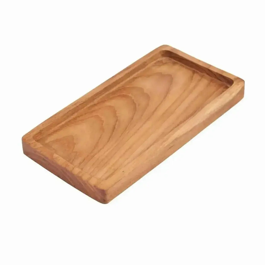 Δίσκος σερβιρίσματος Gormandize Medium από ξύλο teak με περιμετρικό χείλος - Phos & Gaia