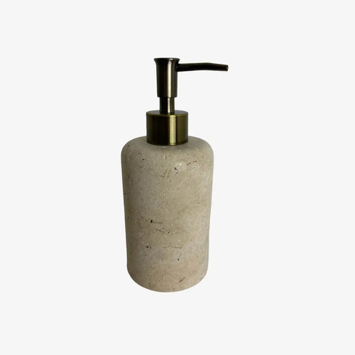 Δοχείο Κρεμοσάπουνου Luni | Από Φυσική Πέτρα με Μεταλλική Αντλία - Phos & Gaia