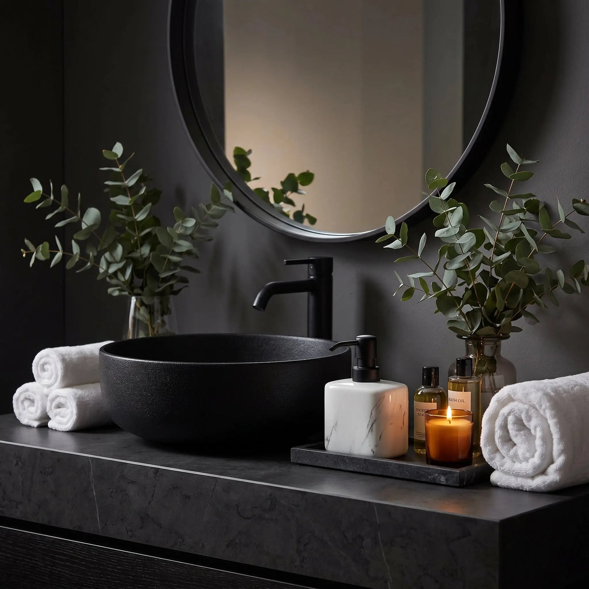 Δοχείο Σαπουνιού Marble | Με Κεραμική Όψη Μαρμάρου Phos & Gaia