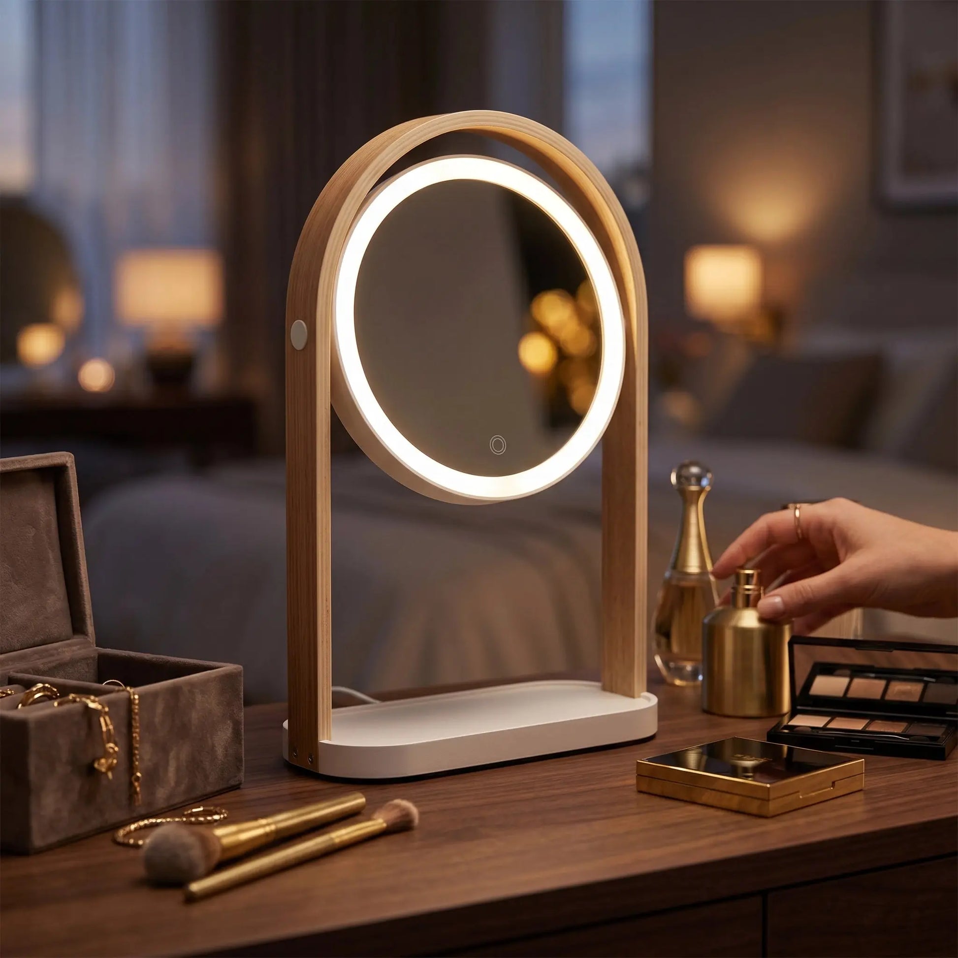 Επιτραπέζιος Καθρέφτης Bellwood | Με LED Φωτισμό Phos & Gaia
