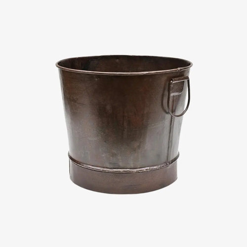 Γλάστρα Iron | Μεταλλική με Φυσική Πατίνα και Ρετρό Υφή - Phos & Gaia