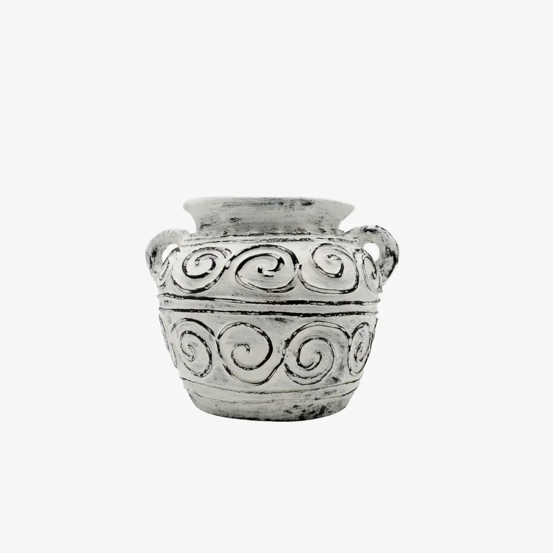 Κασπώ Greek Clay από τερακότα με ανάγλυφο διακοσμητικό σχέδιο - Phos & Gaia