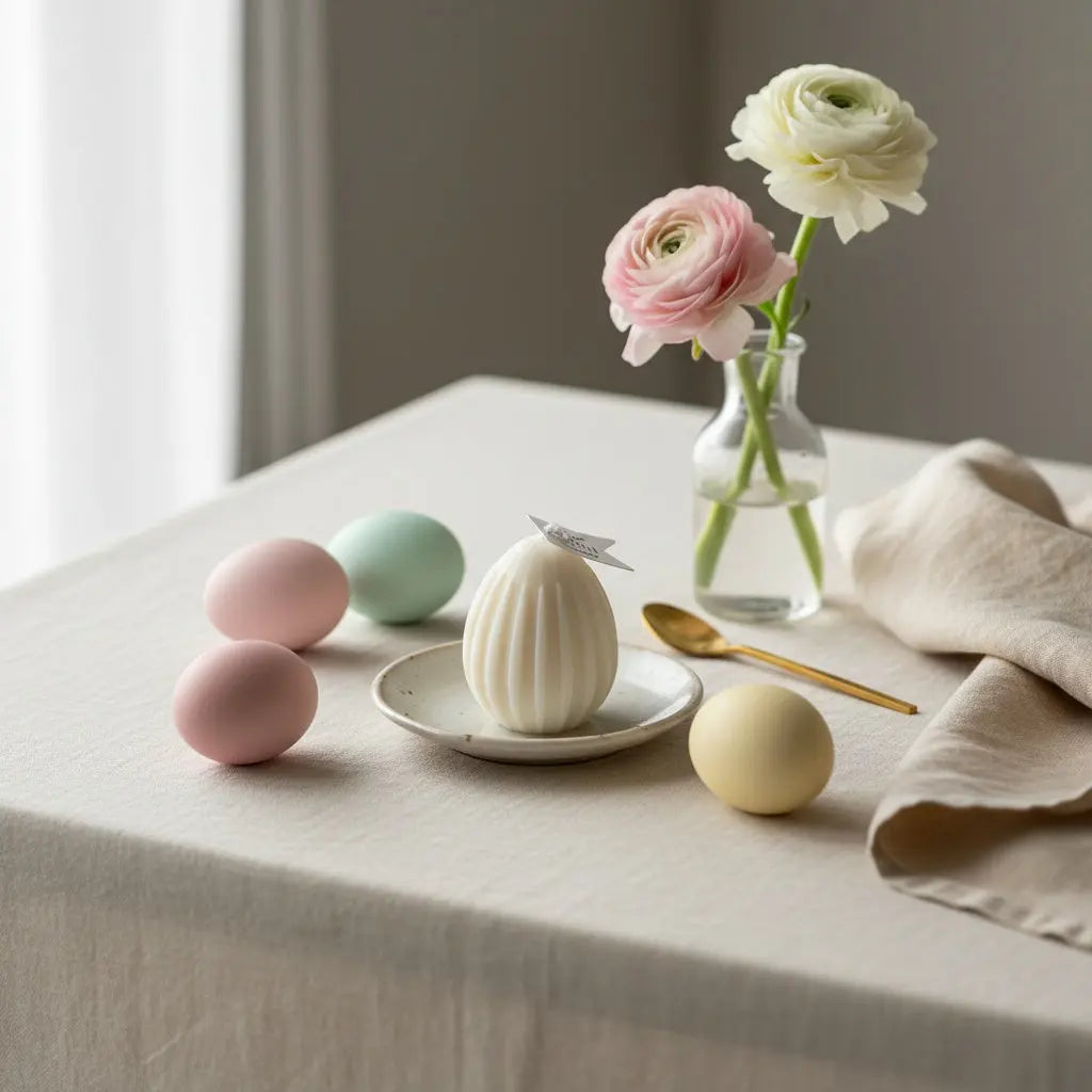 Αρωματικό Κερί Harmony Egg | Με Ανάγλυφες Γραμμές Phos & Gaia