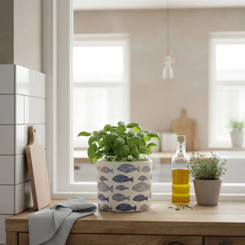 Κασπώ FISH | Κεραμικό Με Διακοσμητικό Μοτίβο Ψαριών Phos & Gaia