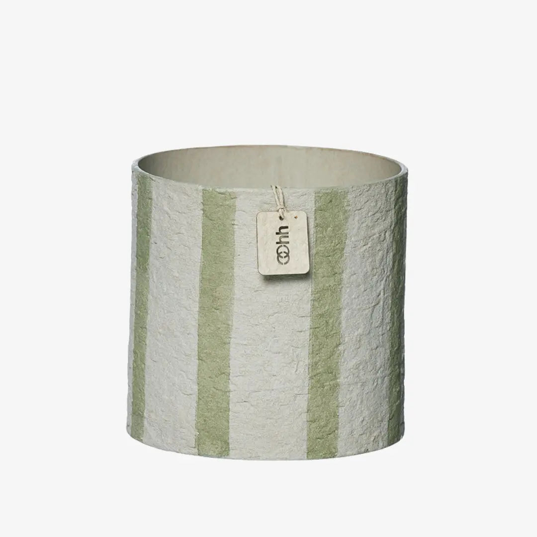 Κασπώ Hampton | Χειροποίητο από Ανακυκλωμένο Χαρτί με Ριγέ Σχέδιο Phos & Gaia