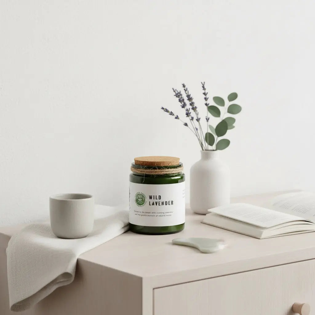 Αρωματικό Κερί με Ξύλινο Φυτίλι | Από Κερί Σόγιας Phos & Gaia