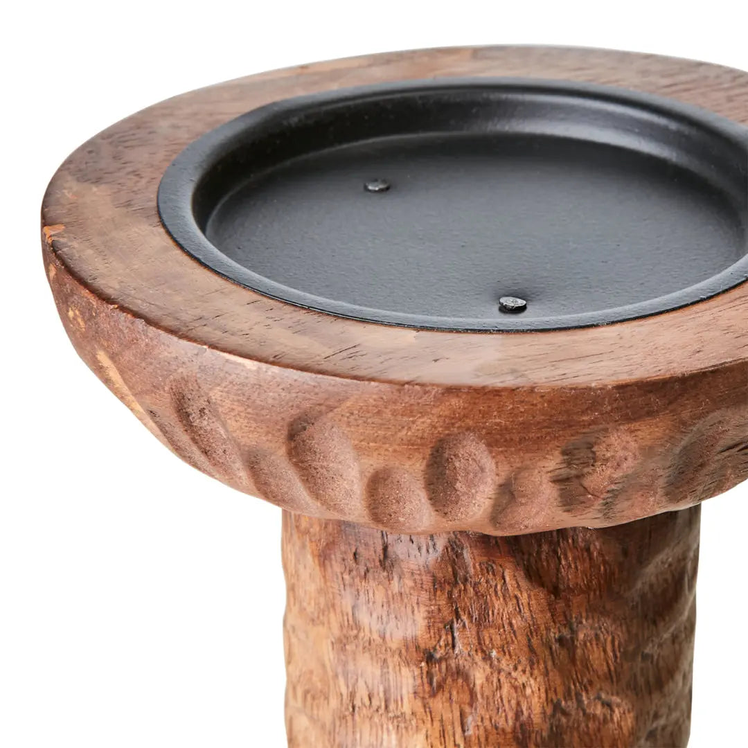 Κηροπήγιο BRONX | Από Ξύλο Μάνγκο & Μέταλλο Phos & Gaia