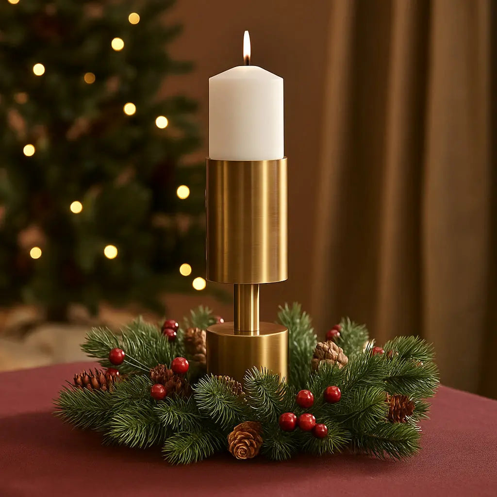 Κηροπήγιο Muno | Μεταλλικό με Αρχιτεκτονική Γραμμή Phos & Gaia