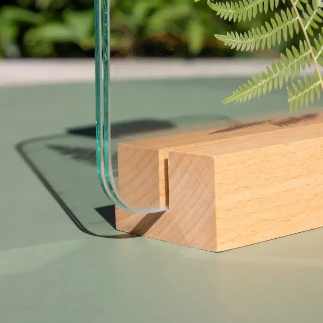 Κορνίζα Verrière | Χειροποίητη Από Μασίφ Οξιά & Γυαλί Phos & Gaia