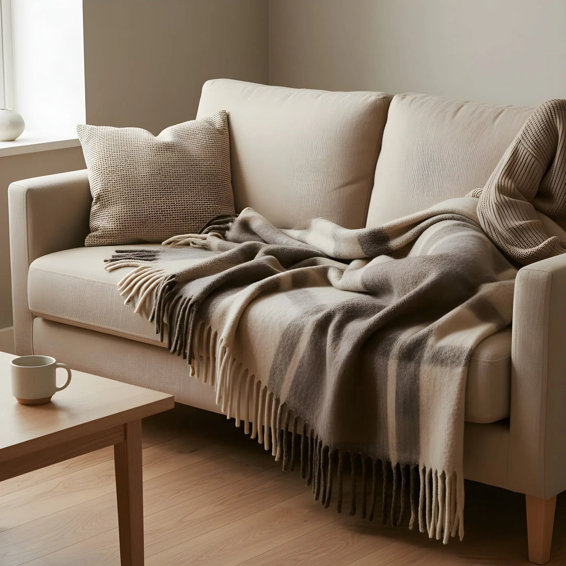 Ριχτάρι FRASSE | Από Μείγμα Μαλλιού Με Πλεκτή Υφή Phos & Gaia