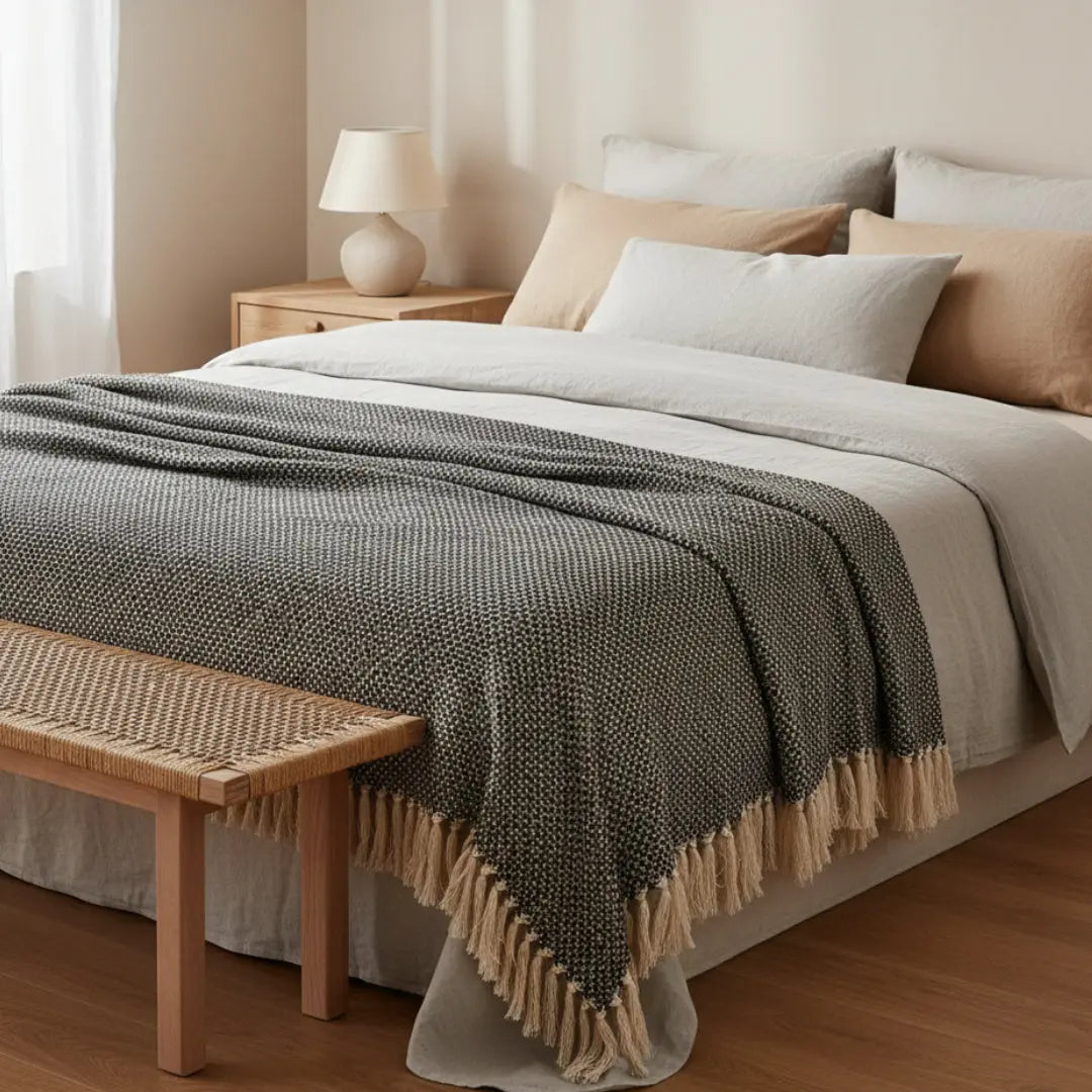 Κουβέρτα Anna | Από Ανακυκλωμένο Βαμβάκι με Απαλή Υφή Phos & Gaia