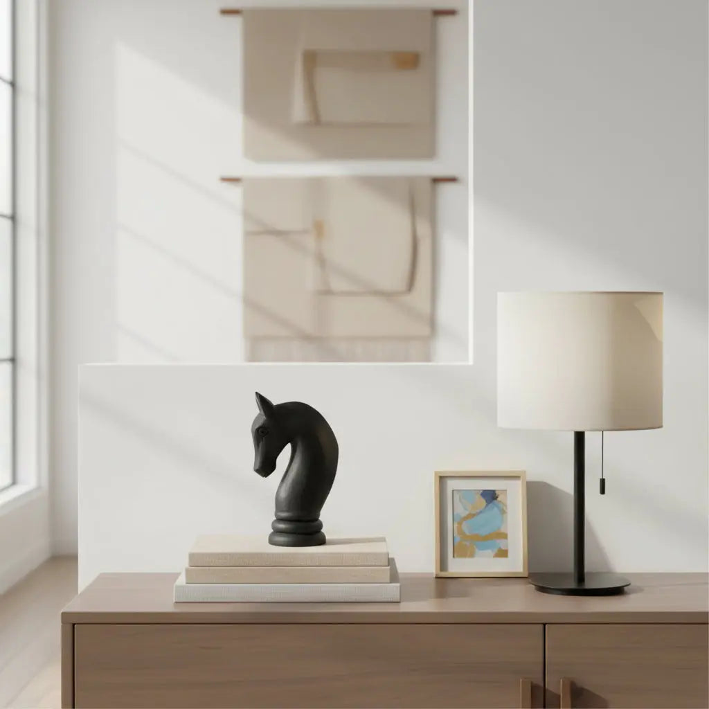 Ξύλινο Διακοσμητικό | Γλυπτό Πιόνι Σκακιού Phos & Gaia