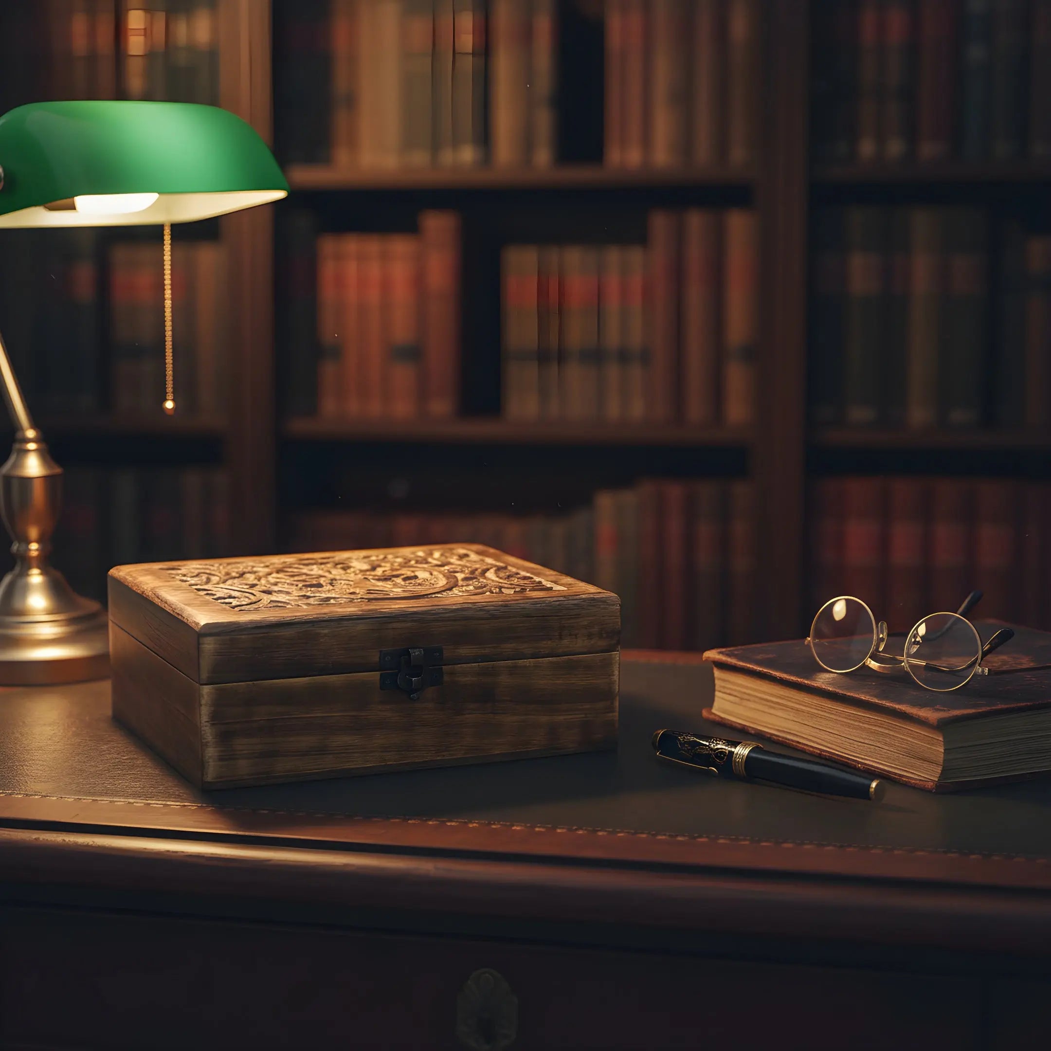 Ξύλινο Κουτί Αποθήκευσης | Χειροποίητο Με Δέντρο Ζωής Phos & Gaia