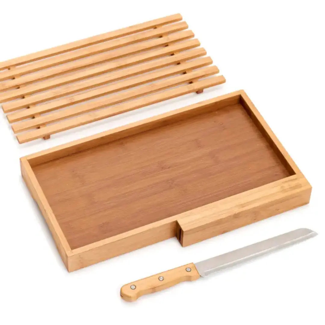 Ξύλο Κοπής Ψωμιού | Από Bamboo με Μαχαίρι Phos & Gaia