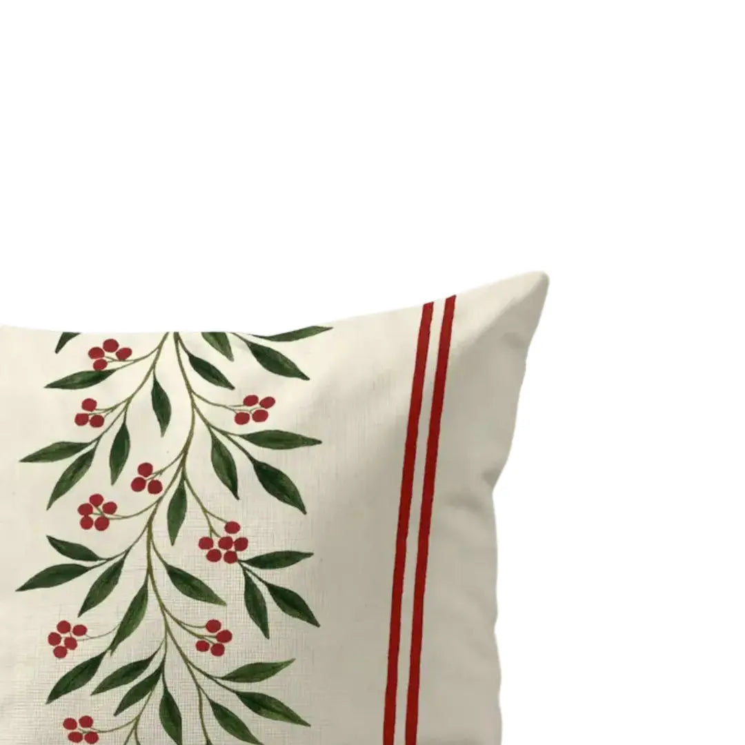 Μαξιλαροθήκη Mistletoe γιορτινή σε διακόσμηση καναπέ - Phos & Gaia