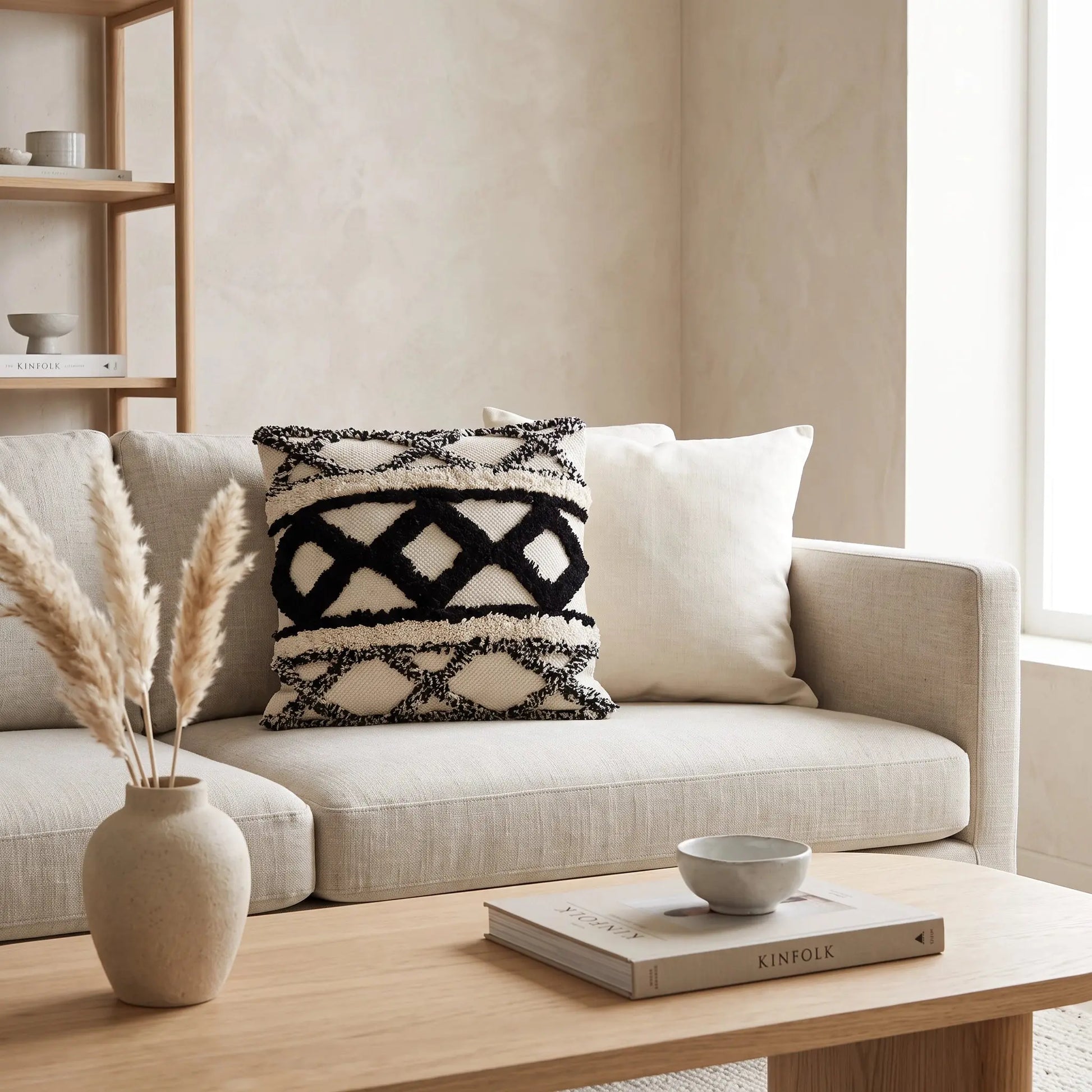 Μαξιλαροθήκη Scandi Boho 40x40 | Με Ανάγλυφη Υφή Phos & Gaia