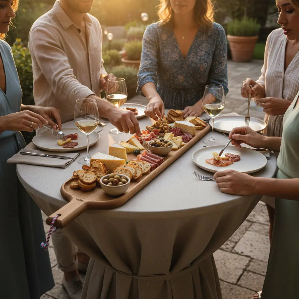 Ξύλινη Πιατέλα Σερβιρίσματος | Μακρόστενη Από Γαλλική Δρυ Phos & Gaia