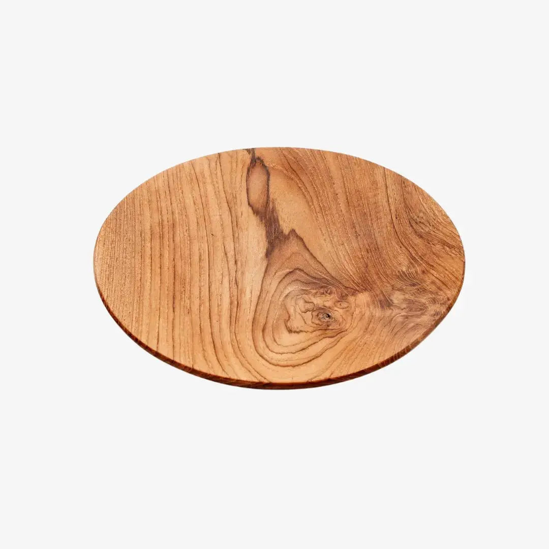 Μεγάλο χειροποίητο πιάτο Teak Root από ρίζα ξύλου teak