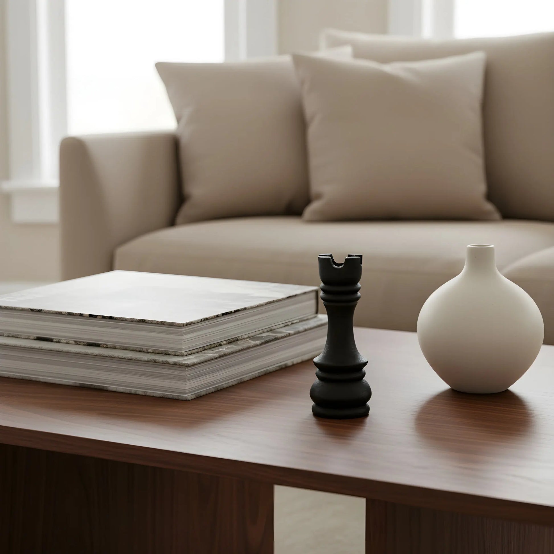 Ξύλινο Διακοσμητικό | Γλυπτό Πιόνι Σκακιού Phos & Gaia