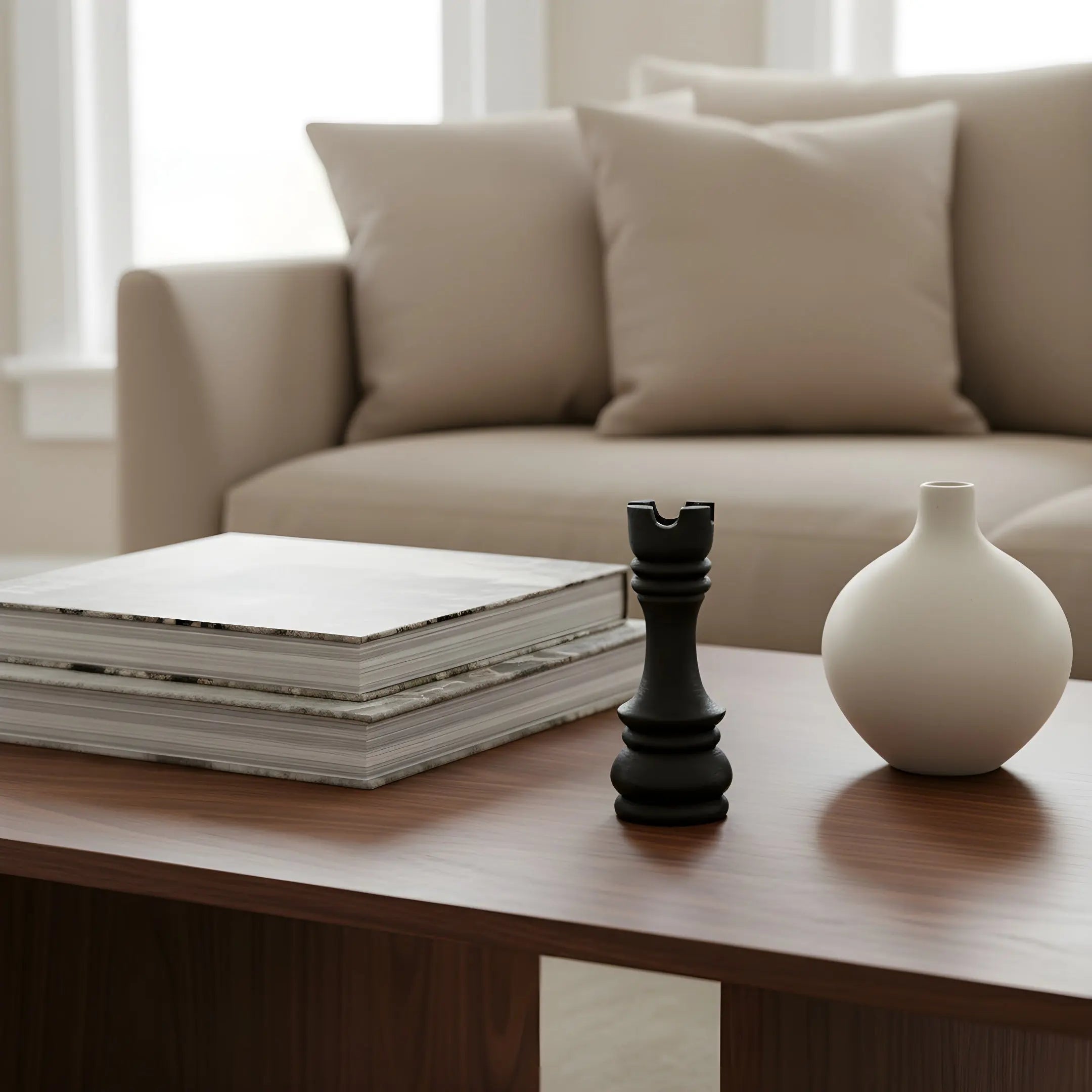 Ξύλινο Διακοσμητικό | Γλυπτό Πιόνι Σκακιού Phos & Gaia