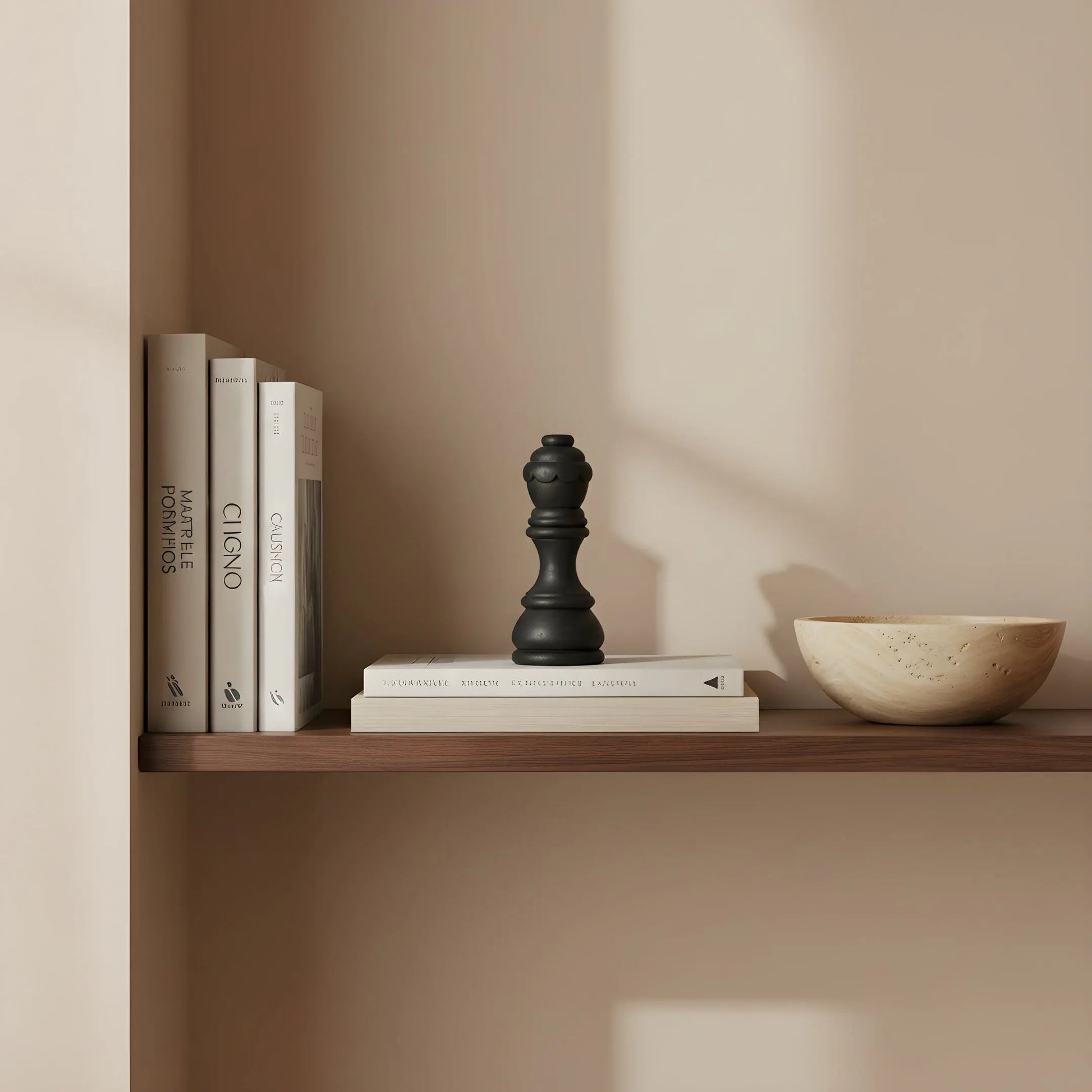 Ξύλινο Διακοσμητικό | Γλυπτό Πιόνι Σκακιού Phos & Gaia