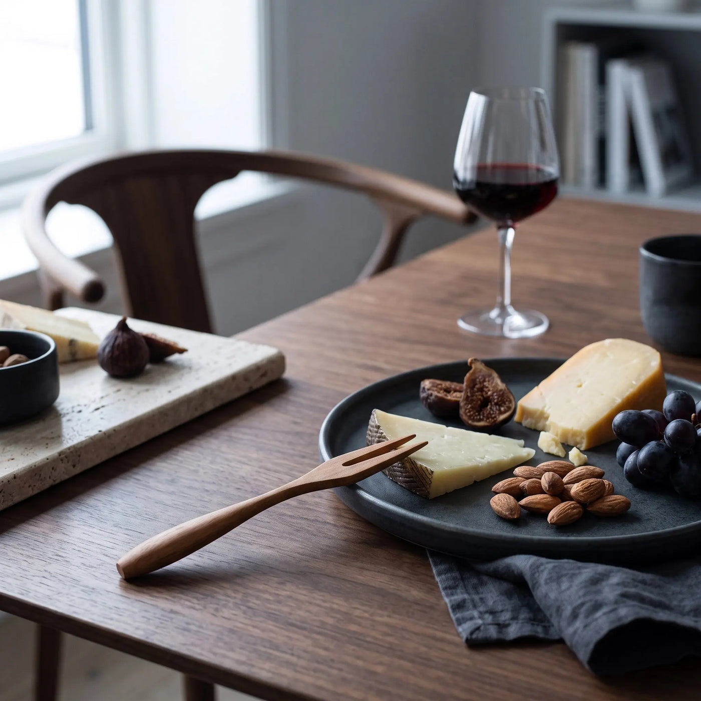 Πιρουνάκι Tapas | Από Μασίφ Ξύλο Τικ με Διχαλωτή Μύτη Phos & Gaia