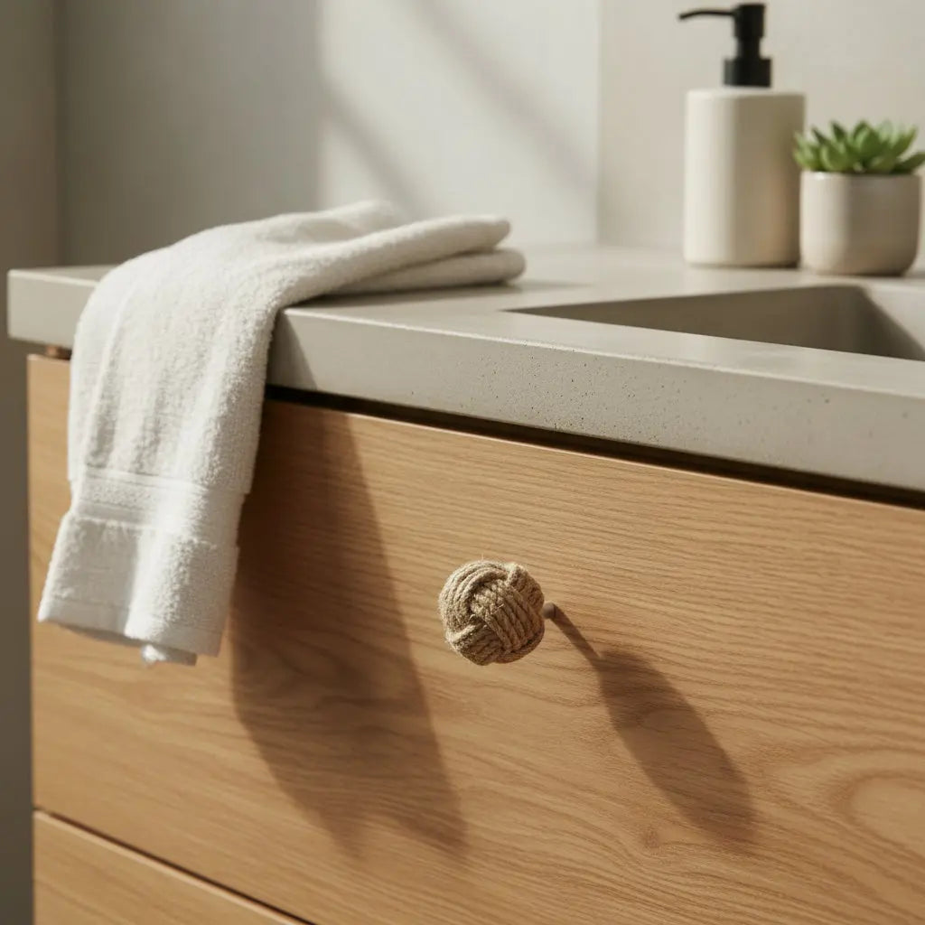 Πόμολο LOKE | Από Φυσική Γιούτα με Χειροποίητη Υφή Phos & Gaia