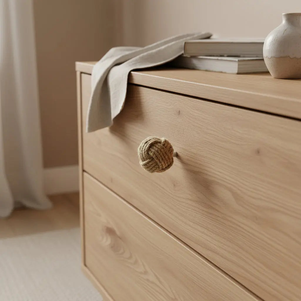 Πόμολο LOKE | Από Φυσική Γιούτα με Χειροποίητη Υφή Phos & Gaia