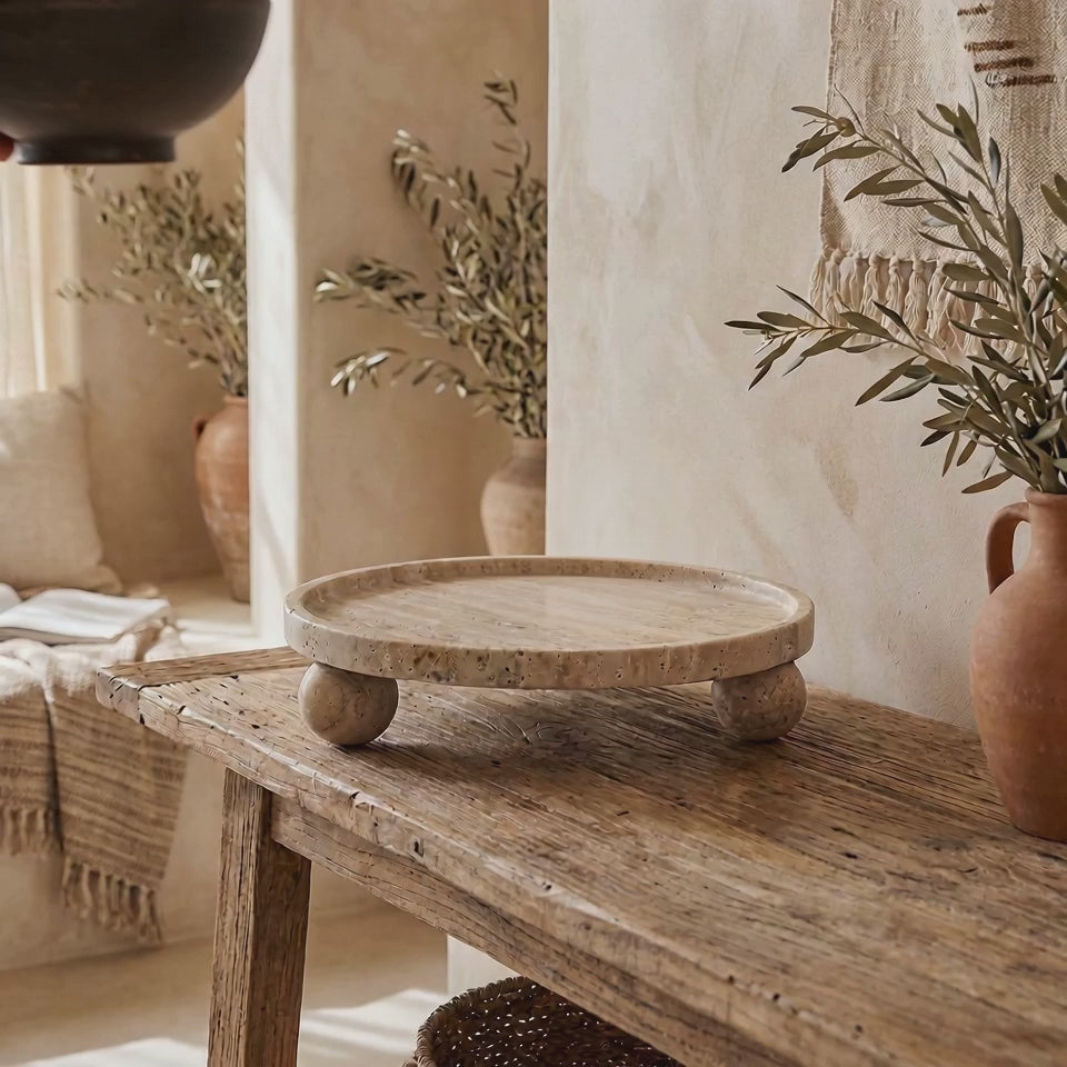 Βάση Παρουσίασης Venice | Από Φυσική Πέτρα Travertine
