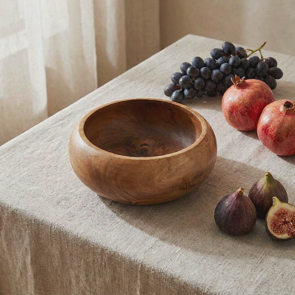 Μπολ Φρούτων Teak Root | Χειροποίητο από Ρίζα Ξύλου Teak