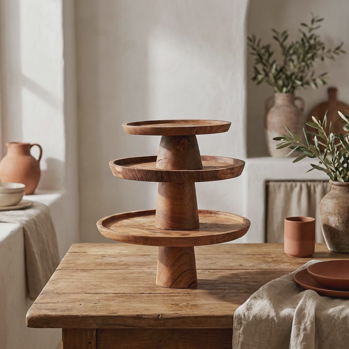 Βάση Παρουσίασης Teak Root | Χειροποίητη Από Φυσικό Ξύλο