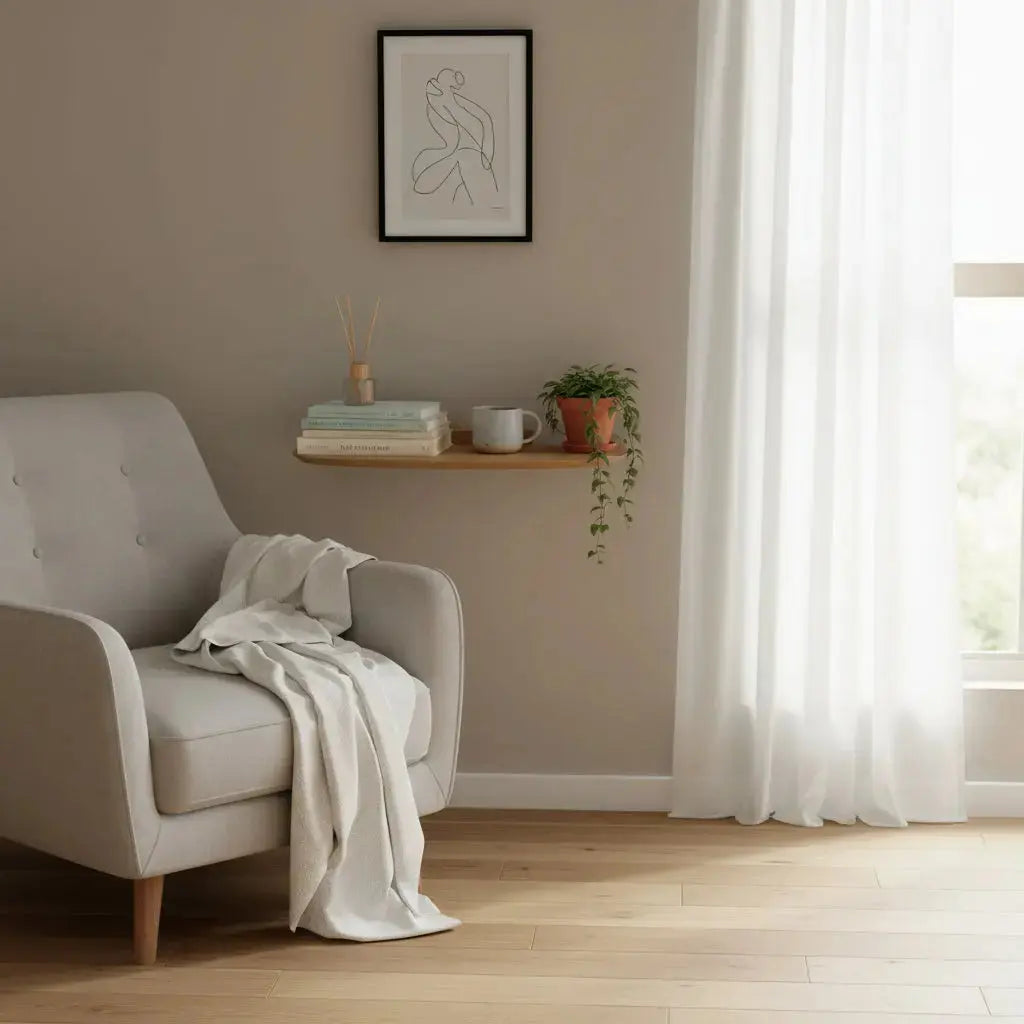 Ράφι Τοίχου Bonne Nuit | Από Φυσικό Δρυ Phos & Gaia