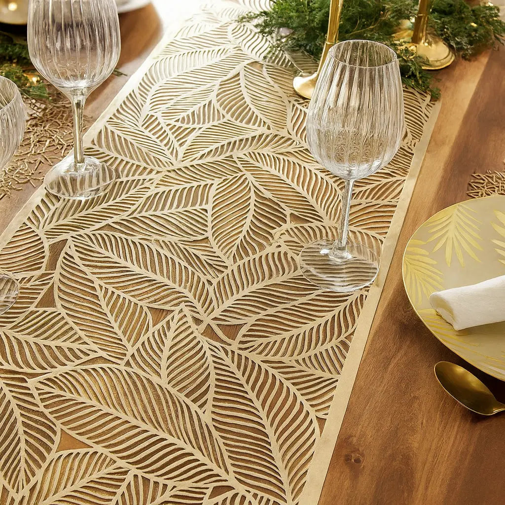 Runner Τραπεζιού Leaf | Με Σχέδιο Φύλλων Phos & Gaia