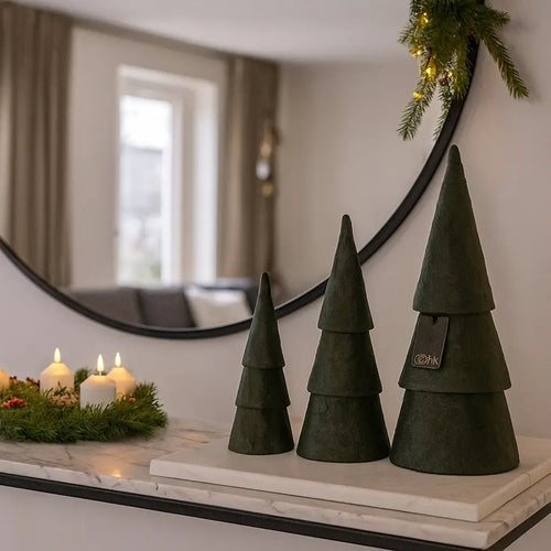 Σετ Διακοσμητικά Δέντρα | Χειροποίητα από Ανακυκλωμένο Χαρτί (3 τμχ) Phos & Gaia